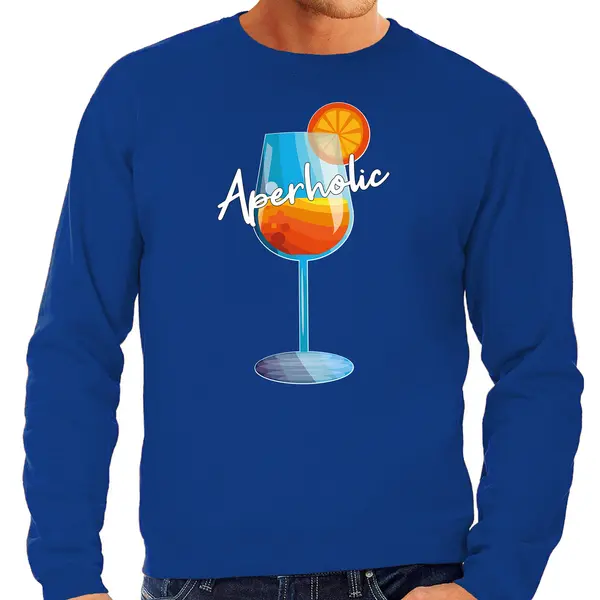 Bellatio Decorations Apres Ski Sweater Voor Heren - Aperholic - Blauw - Wintersport - Snowboarden Xxl thumbnail
