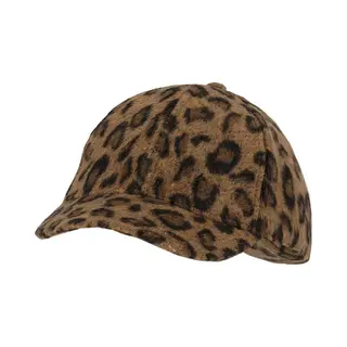 Sarlini Verkleed Pet/cap Leopard - Luipaardprint/panterprint - Bruin - Foute Panter Party