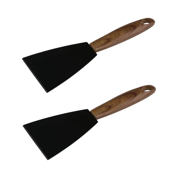 Alpina Keukengerei Bakschraper - 2x - Zwart - Staal - 21 X 8 Cm - Bakplaat - Hamburgers Bakken - Bbq thumbnail
