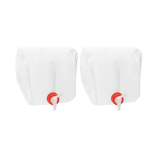 Redcliffs Jerrycan/watertank Met Kraan - 2x - Opvouwbaar - 10 Liter - Outdoor/kamperen