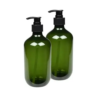Benson Zeepdispenser - 2x - Groen - 500 Ml - Zeeppompje - D7 X H19 Cm
