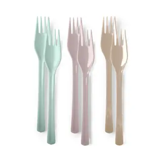 Plasticforte Vorken - Kunststof - 12x Stuks - Herbruikbaar Plastic - 19 Cm - Bbq / Verjaardag / Camping / Party