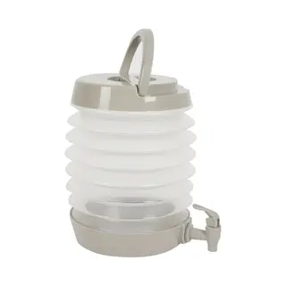 Home Deco Factory Drankdispenser Opvouwbaar - 5.5 Liter - Beige - Kunststof - Limonadetap - Waterdispenser - 24 X 37 Cm