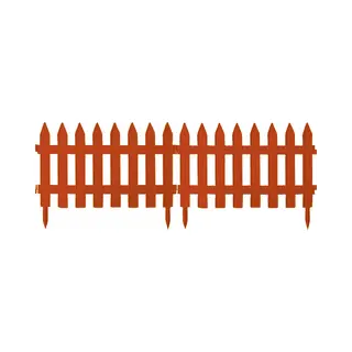 Prosperplast Tuinhekjes - 21x Stuks - Kunststof - 960 Cm - Terra - Borderrand - Tuinafscheiding