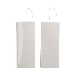 Bellatio Design Waterverdamper Voor Een Radiator - 2x Stuks - Kunststeen - Wit - 8 X 3, 5 X 20 Cm - Luchtbevochtiger