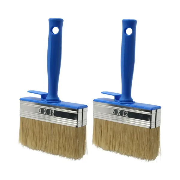 Fx Tools Blokkwast Van 12 X 3 Cm - 2x - Schilderen - Verfspullen - Dikke Kwasten - Kunststof - Syntetische Haren thumbnail