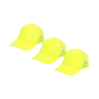 Boland Pet Neon - 3x - Geel - Volwassenen - Unisex - 80/90s Thema - Uv Blacklight- Carnaval