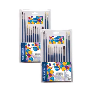 Centrum Penselen - Set Van 24x Stuks - Schilderen - Kwasten - Hobby - Schoolspullen