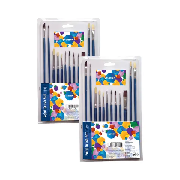 Centrum Penselen - Set Van 24x Stuks - Schilderen - Kwasten - Hobby - Schoolspullen thumbnail