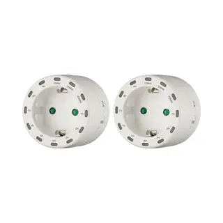 Benson Tijdschakelaar Rond - 2x - Programmeerbaar Tot 9 Uur - 2800W - 230 Volt