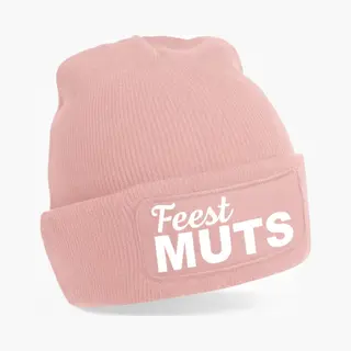 Bellatio Decorations Apres Ski Muts Voor Volwassene - Feest Muts - Roze - Foute Wintersport Beanie