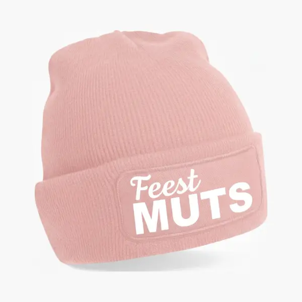 Bellatio Decorations Apres Ski Muts Voor Volwassene - Feest Muts - Roze - Foute Wintersport Beanie thumbnail