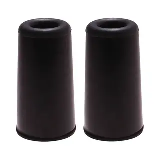 Benson Deurbuffers / Deurstoppers Rubbers - 2x - Zwart - 75 X 40 Mm - Met Schroefbevestiging