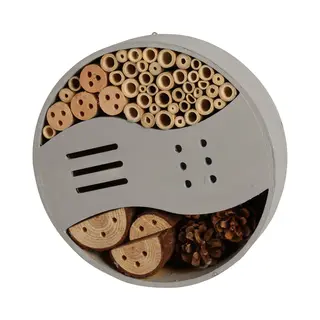 Insectenhotel Rond - Hout - Bruin - 25 X 6, 5 Cm - Bijenhotel / Insectenhuis