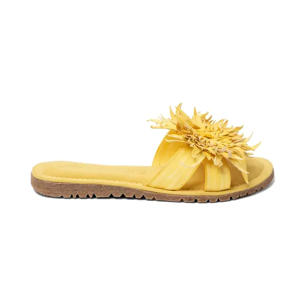 Lazamani - Moa Dames Slippers Leer Yellow - Maat 39 thumbnail