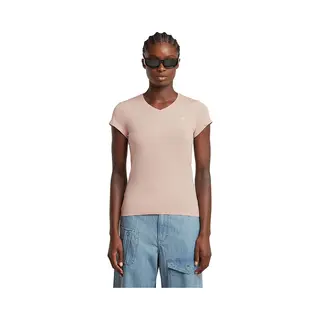 G-Star Eyben Slim V-Neck T-Shirt 2.0 - Pink - Damen