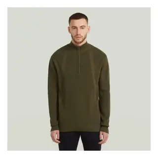 G-Star Structured Half Zip Knit - Grün - Herren