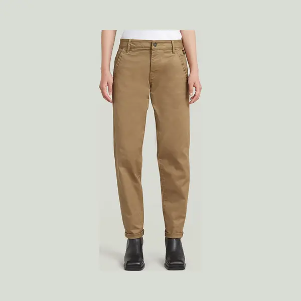 G-Star For Woman. D25257-C105-B444 Brown Kate Boyfriend Chino Trousers (34/32), Casual, Organic Cotton, Sustainable thumbnail