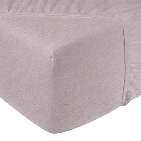 DoubleDry Spannbettlaken Jersey 180x200cm - 100% Baumwolle - Spannbetttuch - 28cm Steg - Hell Lila thumbnail