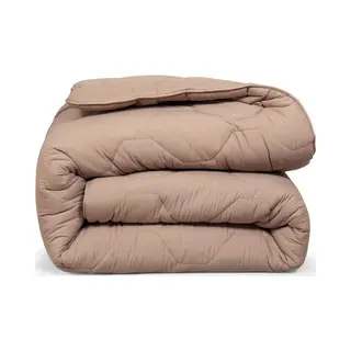 DoubleDry 2 In 1 Dekbed 240x200 - Lits Jumeaux Wasbaar Dekbed Zonder Overtrek - Taupe