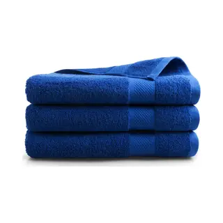 DoubleDry Hotel Badhanddoeken 70 X 140 Cm – Set Van 3 – 100% Katoen 500 G/m2 – Zacht & Absorberend - Klassiek Blauw