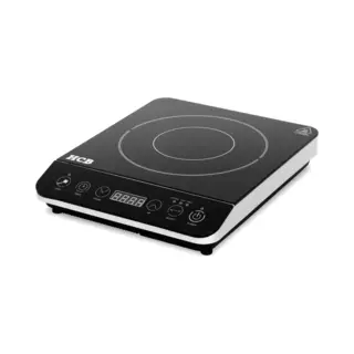 Hcb® - Professionele Inductie Kookplaat - 2 Kw - 230V - 1 Pit - Elektrische Rvs / Inox Kookplaatje Vrijstaand - 35.5x29x6.2 Cm (DxBxH) - 2 Kg - 9212