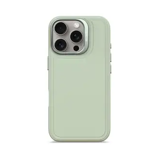 Decoded AntiMicrobial Silicone Stacks Backcover Case With MagSafe For IPhone 16 Pro - Green (Apple IPhone 16 Pro), Smartphone Hülle, Grün