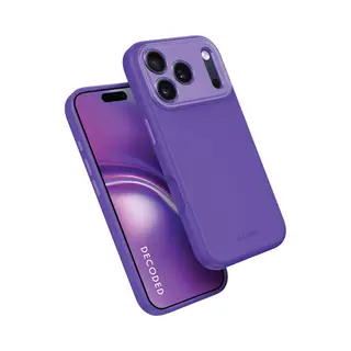 Decoded Silikonhülle Für IPhone 17 Pro, Premium Soft-Touch, Antibakterielle Beschichtung, MagSafe Kompatibel, Fallschutz, Kratzfest, Metallknöpfe,