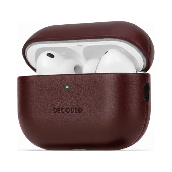 Decoded Leren Hoesje Voor AirPods Pro 3 - Airpods Pro 3 Case - Premium Ecco-leer - Geschikt Voor Magsafe - Draadloos Oplaadbaar - Indicatie Lampje - thumbnail