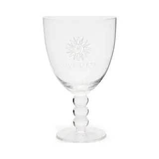 Riviera Maison Wijnglas Met Tekst Transparant - Vive L'ete Wittewijnglas - Glas - 390ml