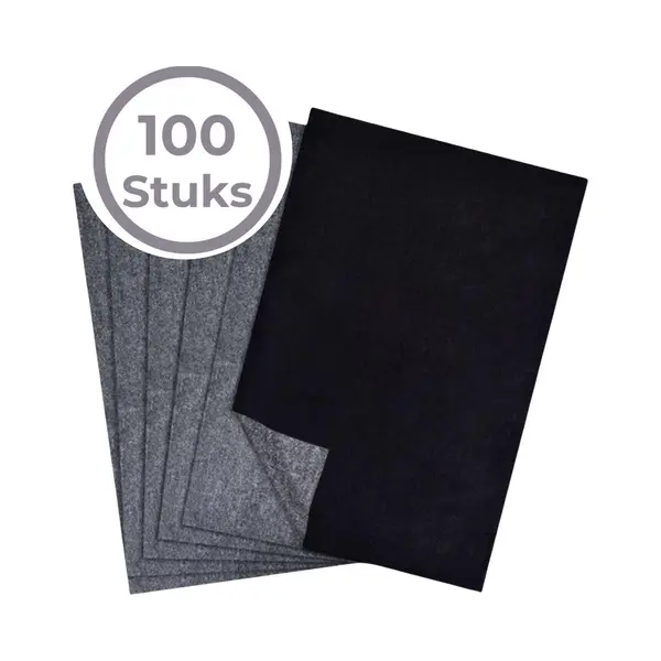 Laavir® Professioneel Carbonpapier Zwart – 100 Vellen – A4 Formaat – Voor Tekenen, Overtrekken & Ambachten – Geschikt Voor Hout, Metaal, Glas thumbnail