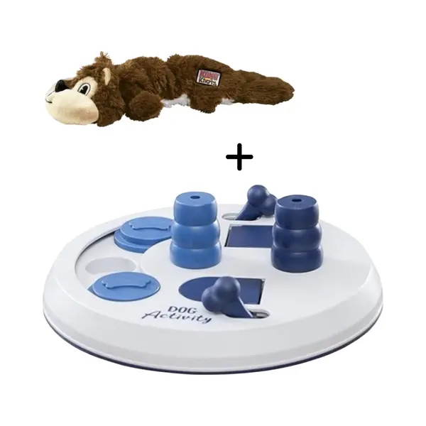 Combideal Kong Scrunch Knots Squirrel Small + Trixie Dog Activity Flip Board (23 Cm) thumbnail