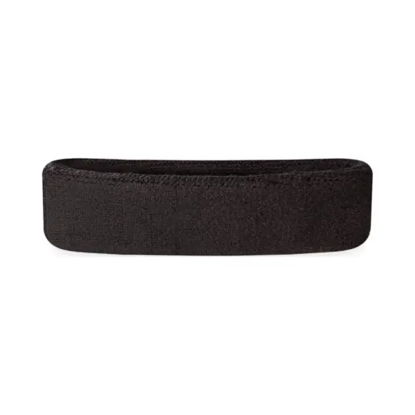 Ecorare - Zweetband Hoofd - Zwart - Hoogwaardig Materiaal - Unisex Design - Wasmachinebestendig thumbnail