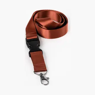 Ecorare® - 5 Stuks Sleutelkoord - Kliksluiting - Lanyard - Keycord - Rood - 50 Cm
