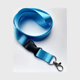 Ecorare® - Sleutelkoord - Kliksluiting - Lanyard - Keycord - Lichtblauw - 50 Cm
