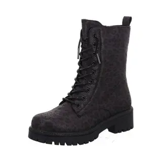 La Strada Veterboot Zwart Luipaardprint Dames - Maat 37