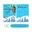 Blauw, Wit, rood