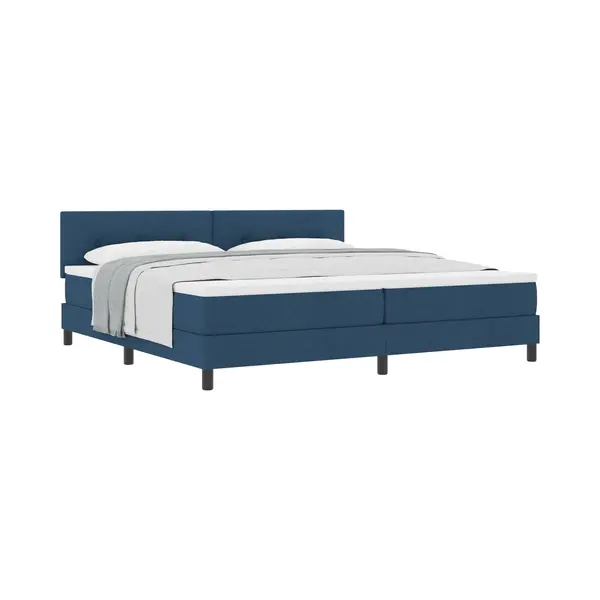 VidaXL Boxspring Bed Met Matras Met Hoofdeinde Blauw 200 X 200 Cm Stof thumbnail