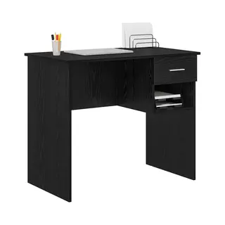 VidaXL Schreibtisch Schwarz Eichen-Optik 90 X 49 X 75 Cm Holzwerkstoff