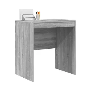 VidaXL Desk Grey Sonoma 70 X 50 X 76 Cm Engineered Wood, Living Room, Rectangular, Modern, Durable, Ample Storage, Compact Desk, Writing, Student,
