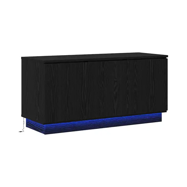 Tv-schrank Schwarz 100x38x49 Cm Holzwerkstoff Vidaxl149357 thumbnail