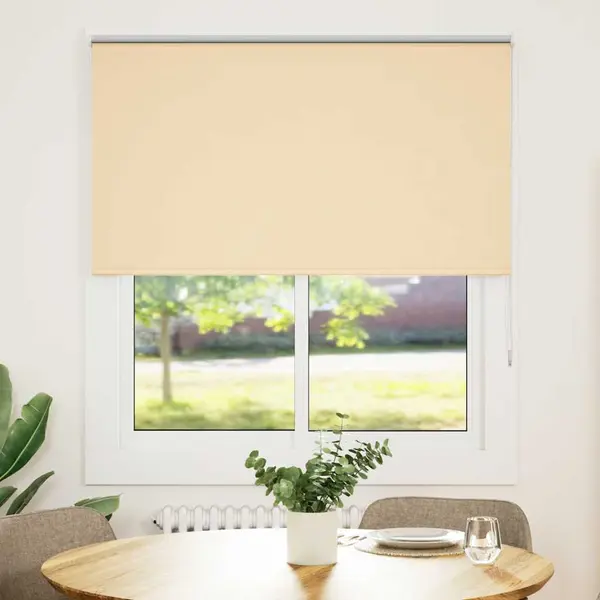 Vidaxl Verdunkelungsrollo Beige 120x130 Cm Stoffbreite 116, 6 Cm thumbnail
