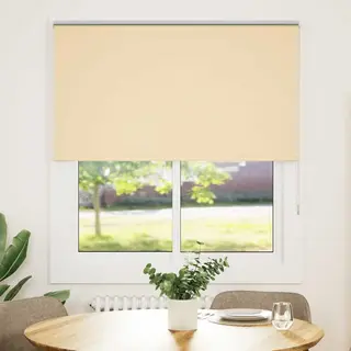 Vidaxl Verdunkelungsrollo Beige 130x130 Cm Stoffbreite 126, 6 Cm