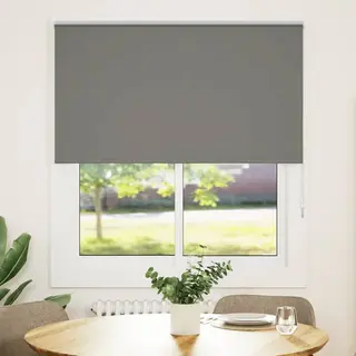 Vidaxl Verdunkelungsrollo Grau 130x130cm Stoffbreite 126, 6cm Polyester