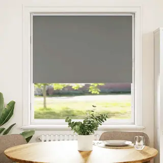 VidaXL Verdunkelungsrollo Grau 110x150cm Stoffbreite 105, 7cm Polyester
