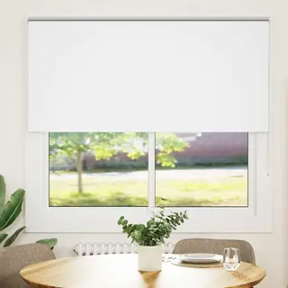 VidaXL Verdunkelungsrollo Weiß 160x150cm Stoffbreite 156, 6cm Polyester