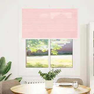 VidaXL Plissé Rolgordijn 110x150cm Stofbreedte 109, 4cm Polyester Roze