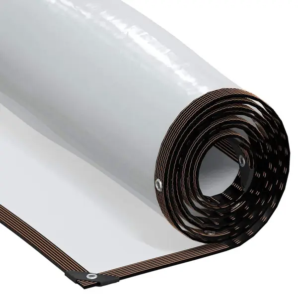 VidaXL Doorzichtig Zeildoek Met Zeilringen 2x4 M Polyethyleen thumbnail