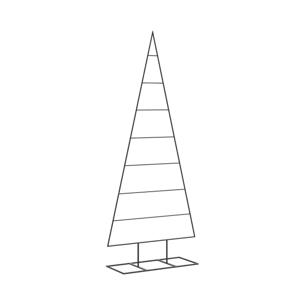 Vidaxl Metall-weihnachtsbaum Für Dekorationen Schwarz 150 Cm thumbnail