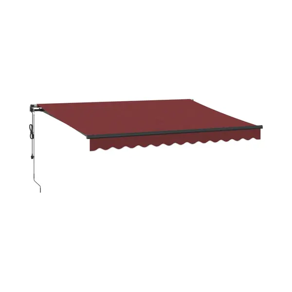 Markise Automatisch Mit Leds Weinrot 350x250 Cm Vidaxl thumbnail